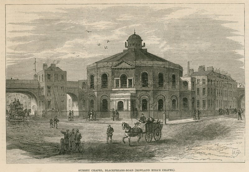 Surrey Chapel, Blackfriars Road, Southwark (Rowland Hills Chapel) av English School