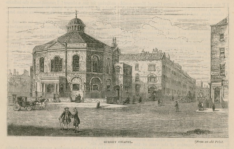 Surrey Chapel, Blackfriars Road, Southwark (Rowland Hills Chapel) av English School