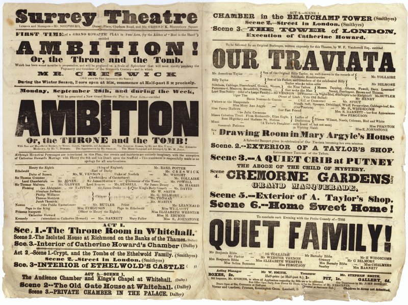 Surrey Theatre-spillebilled av English School
