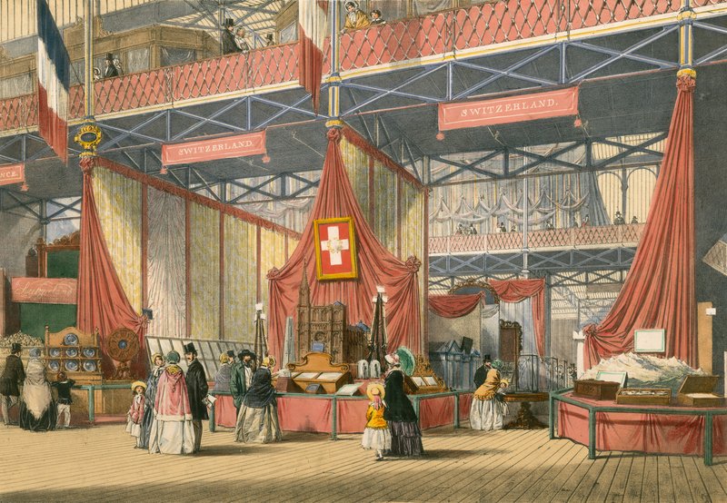 Den sveitsiske delen av Den store utstillingen fra 1851 av English School