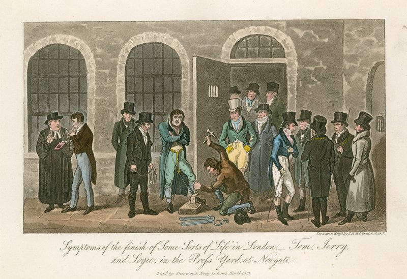 Symptomer på slutten av noen slags liv i London - Tom, Jerry og Logic in the Press Yard at Newgate Prison av English School
