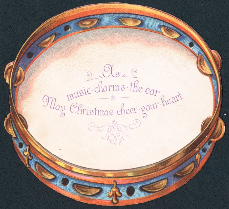 Tamborine, julekort av English School
