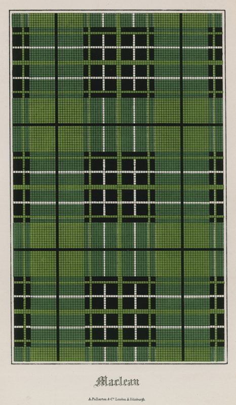 Tartan fra klanen Maclean av English School