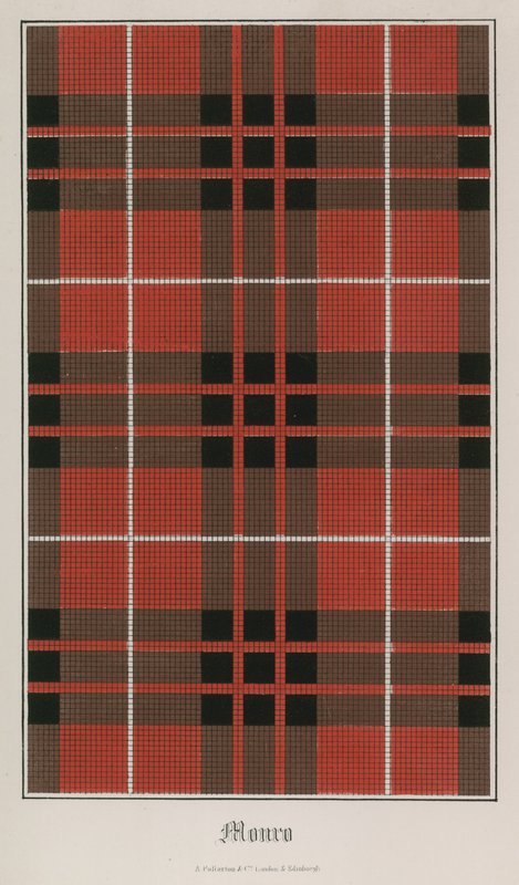 Tartan fra klanen Munro av English School