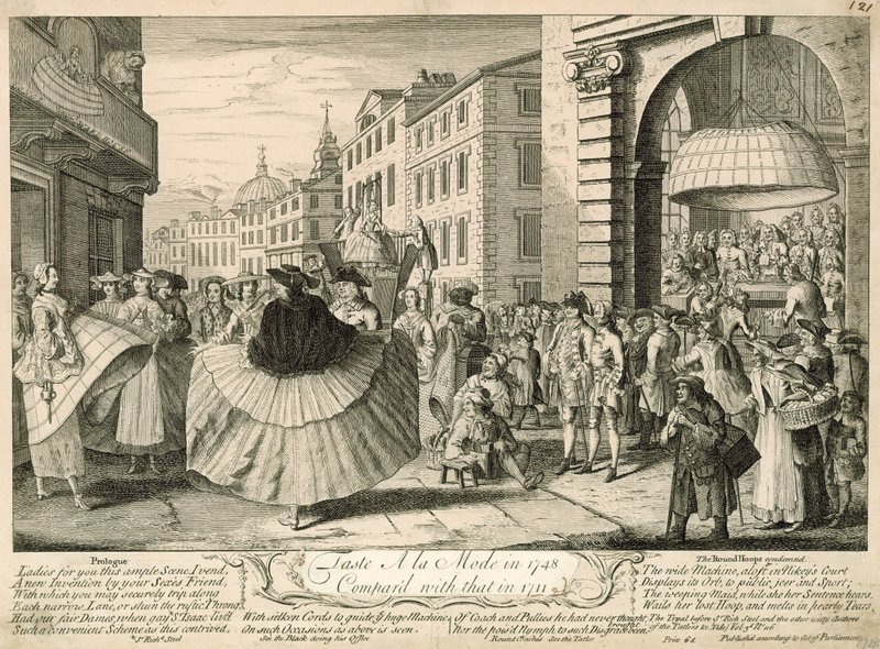 Smak a la mode i 1748 sammenlignet med det i 1711 av English School