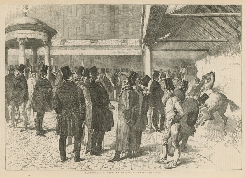 Tattersalls veddeløpshester auksjonarius av English School
