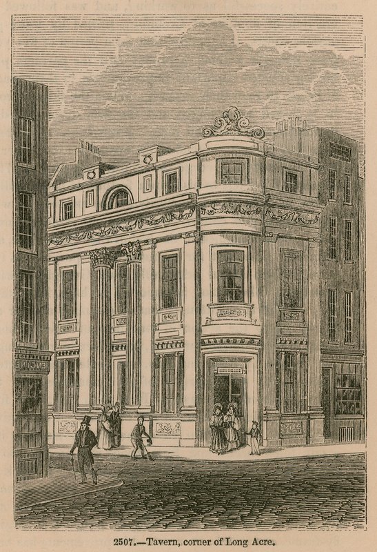Taverna, hjørnet av Long Acre, London av English School