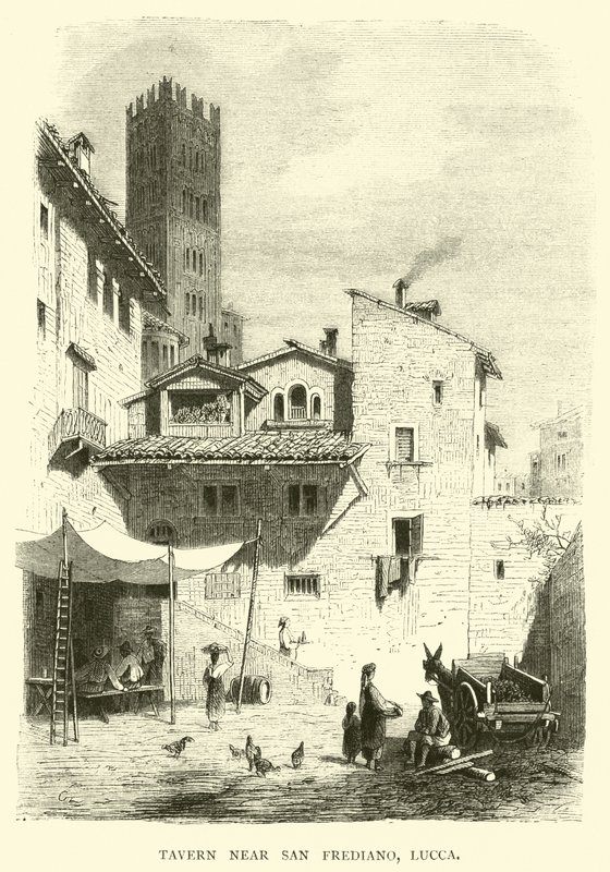 Taverna nær San Frediano, Lucca av English School