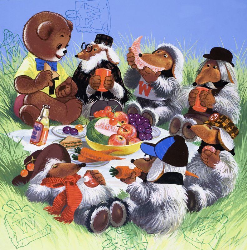 Bamse (med skjulte gjenstander) av English School