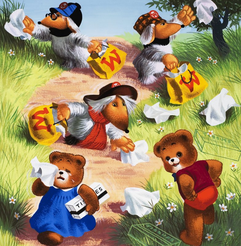 Bamse (med skjulte gjenstander) av English School