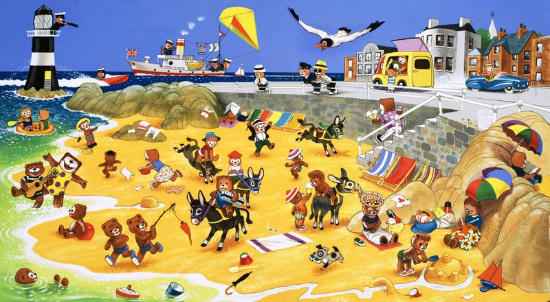 Bamser på stranden av English School