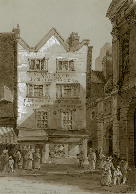 Temple Bar, London, The Old Bulk Shop av English School