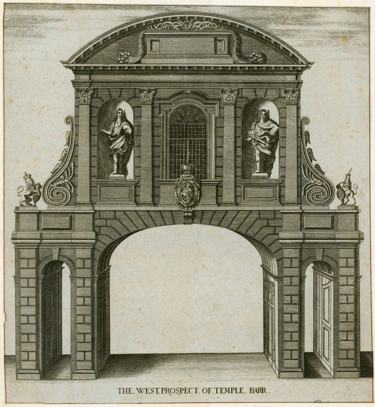 Temple Bar, London, The West Prospect av English School