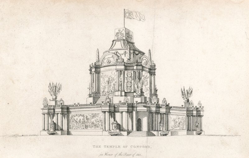 Temple of Concord for the Peace of 1814 av English School