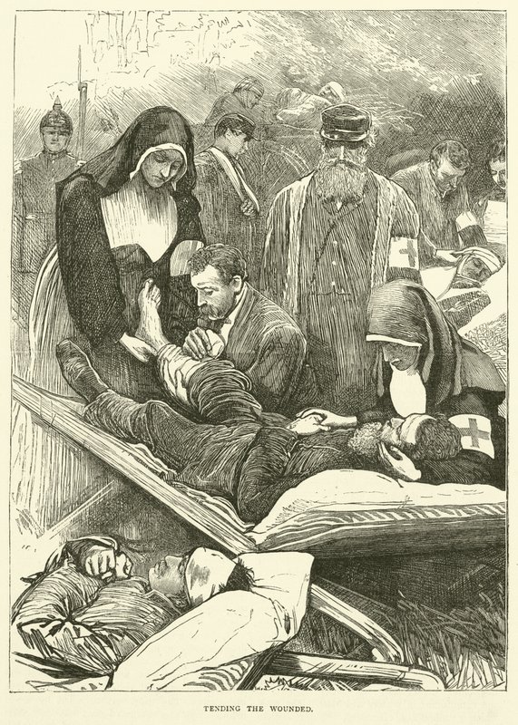 Behandling av de sårede, september 1870 av English School