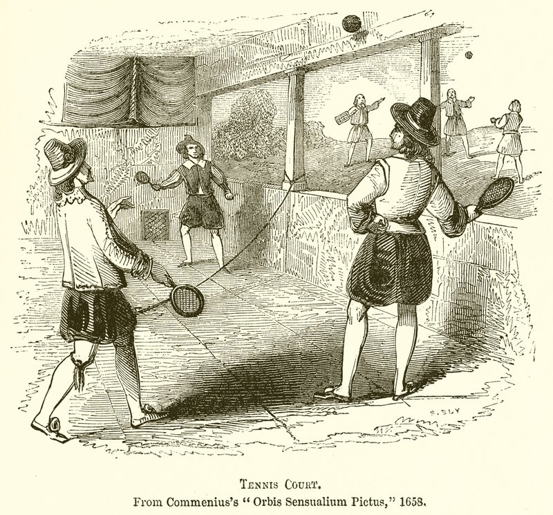 Tennisbane av English School