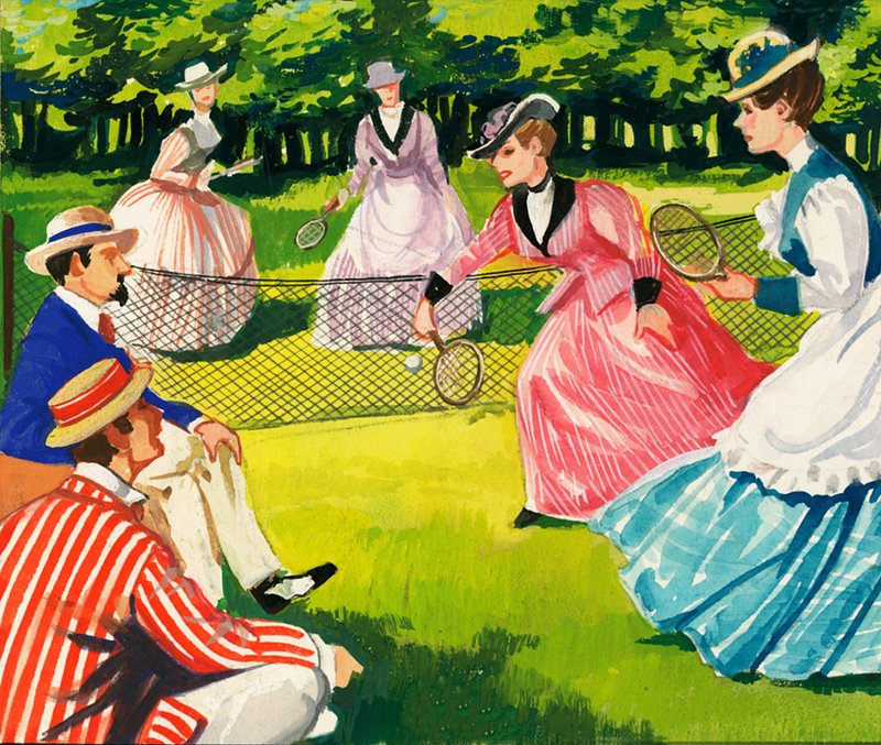 Tennis har alltid vært populært blant kvinner av English School
