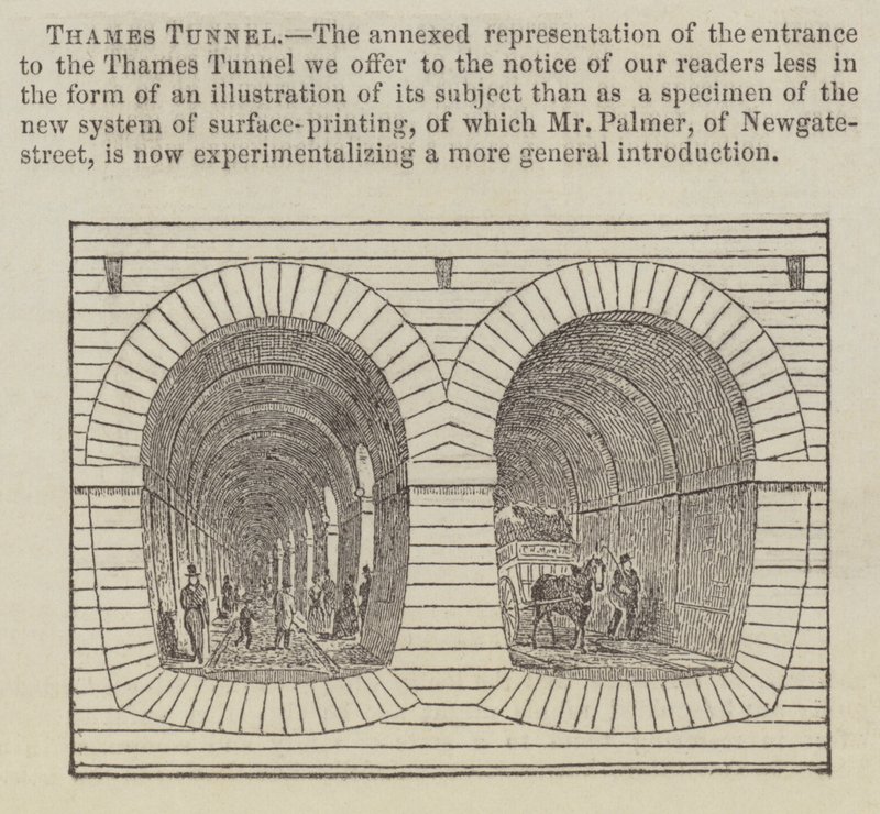 Thames Tunnel (gravering) av English School
