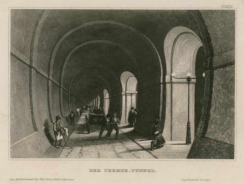 Thames Tunnel av English School