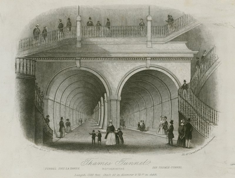 Thames Tunnel, inngangen til Rotherhithe av English School