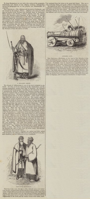 Den afghanske krigen (gravering) av English School