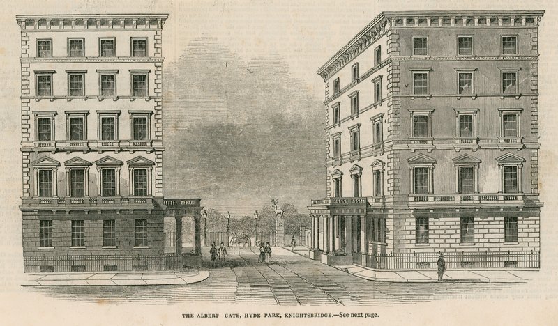 Albert Gate, Hyde Park, Knightsbridge av English School
