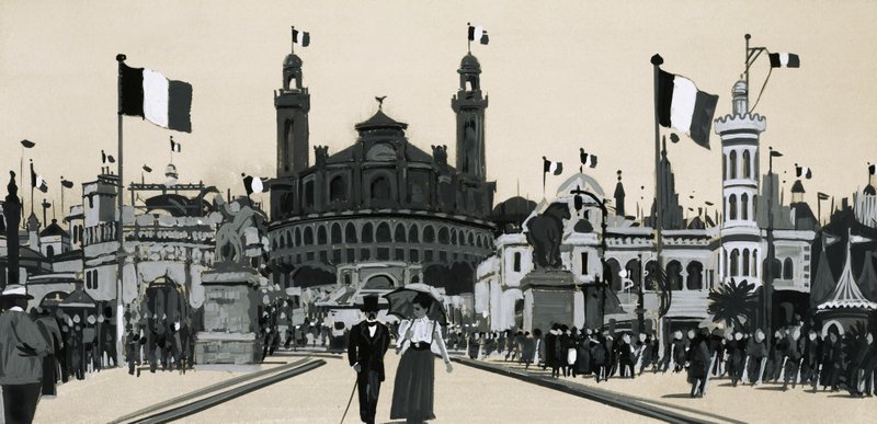 Den algeriske delen av den internasjonale utstillingen som ble holdt i Paris i 1900 av English School