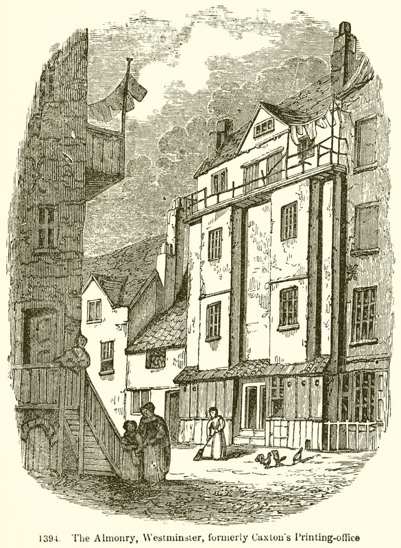 The Almonry, Westminster, tidligere Caxtons trykkerikontor av English School