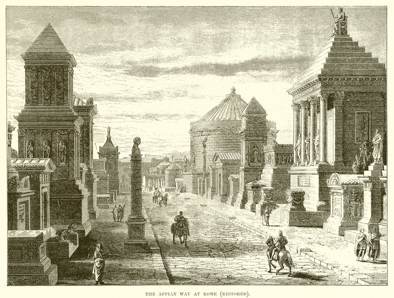Appia-veien i Roma av English School