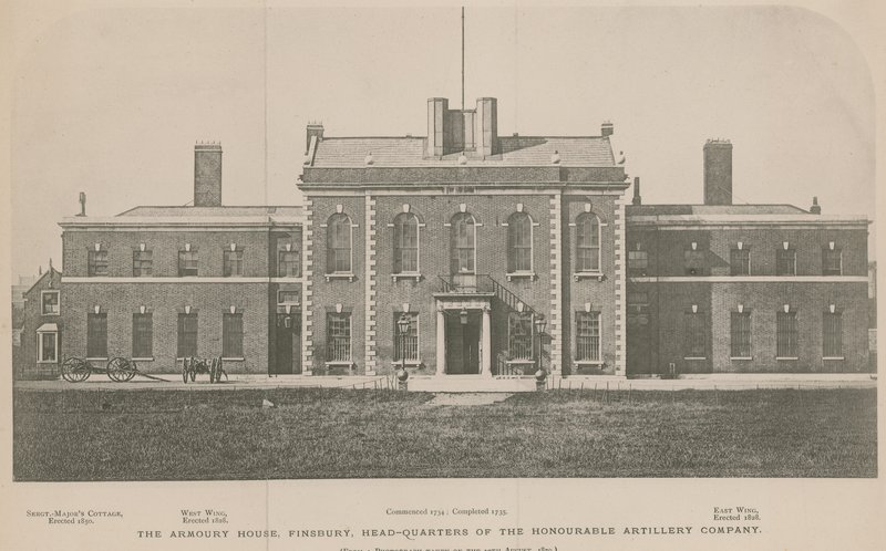 The Armory House, Finsbury, hovedkvarteret til Honourable Artillery Company av English School