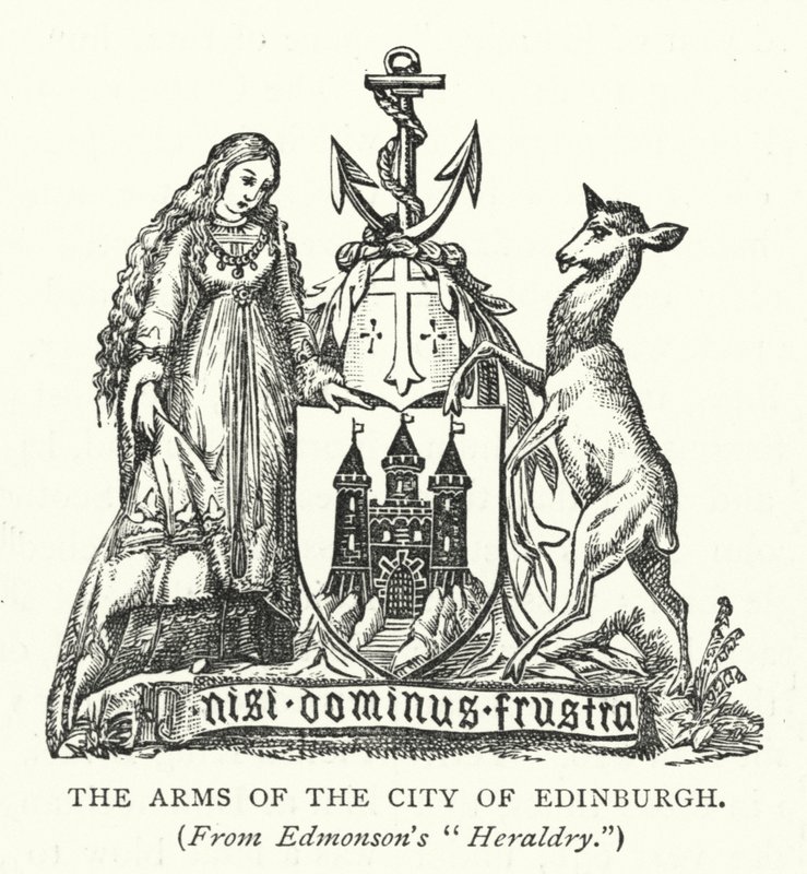 The Arms of the City of Edinburgh (gravering) av English School