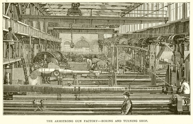Armstrong Gun Factory - kjedelig og dreiebutikk av English School