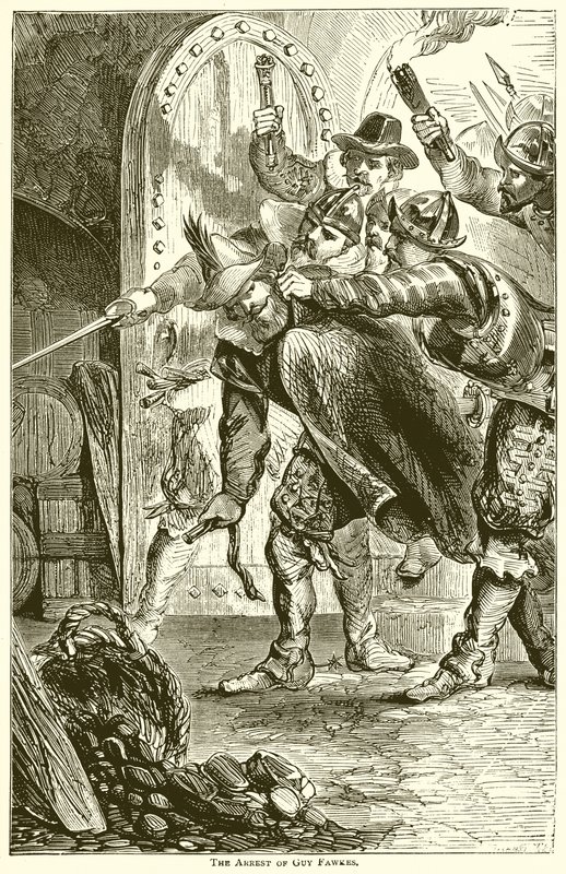 Arrestasjonen av Guy Fawkes av English School