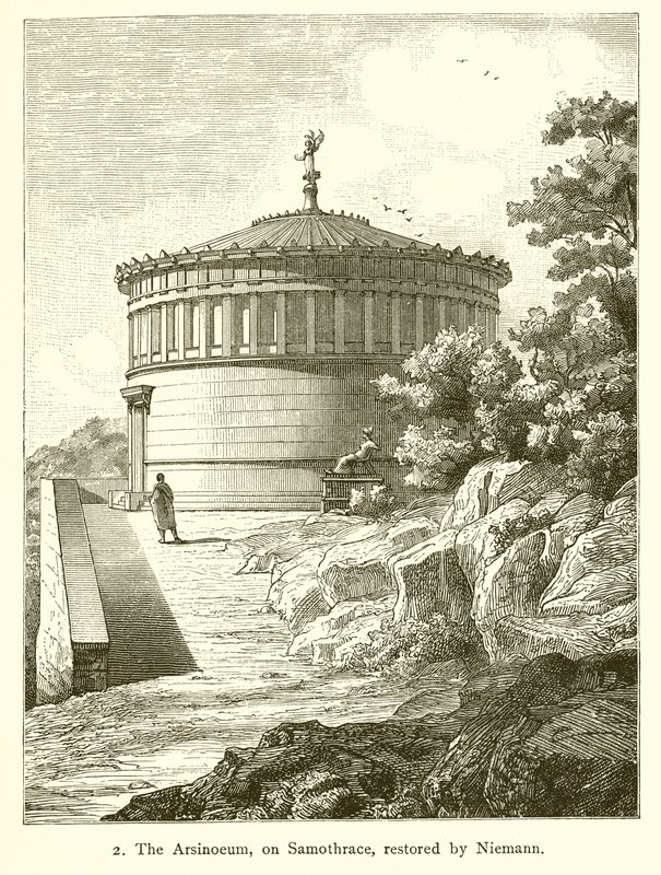 Arsinoeum, på Samothrace, restaurert av Nietmann av English School