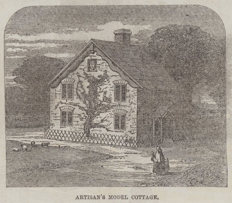 The Artisans' Suburban Cottage Movement (gravering) av English School