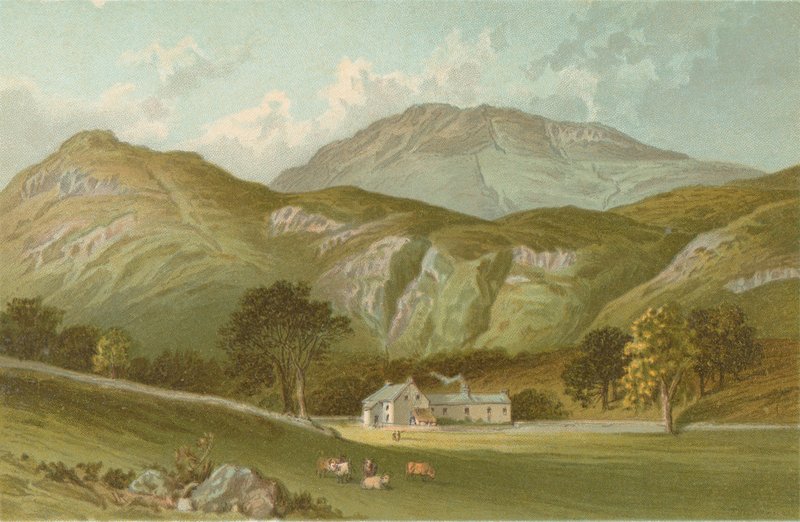 The Ascent of Ben Lomond fra Rowardennan av English School