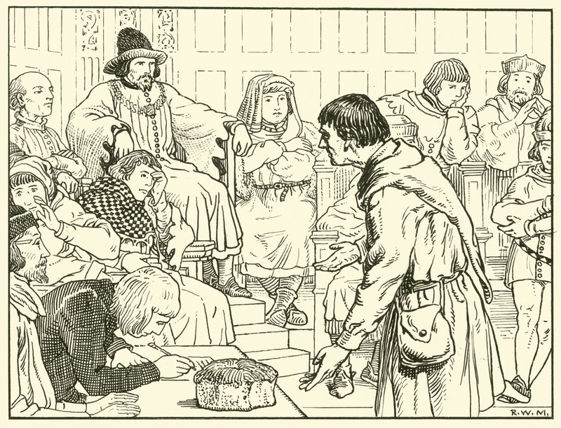 The Assize of Bread (blekk på papir) av English School