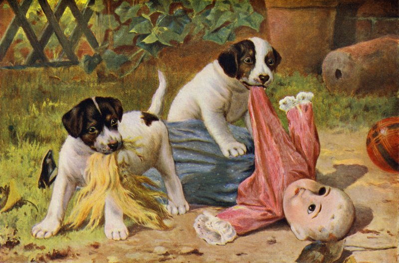 The Attack (farge litho) av English School