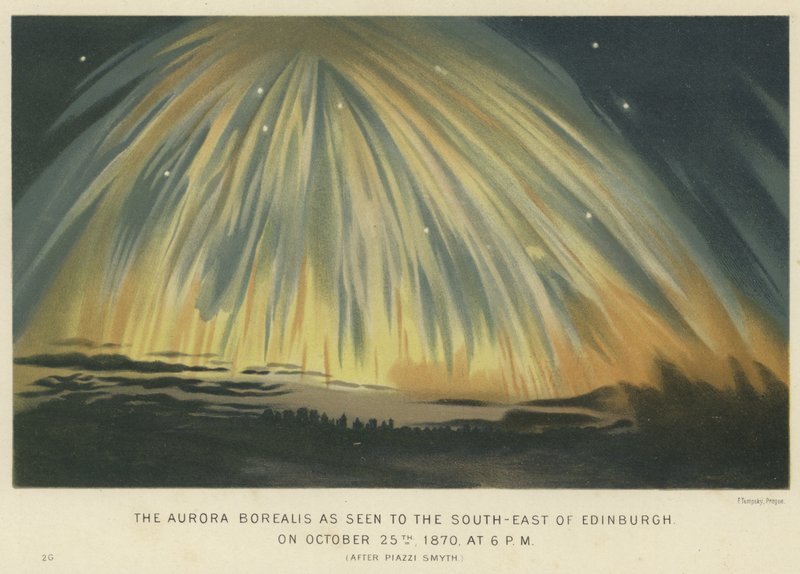 Aurora Borealis sett sør-øst for Edinburgh av English School