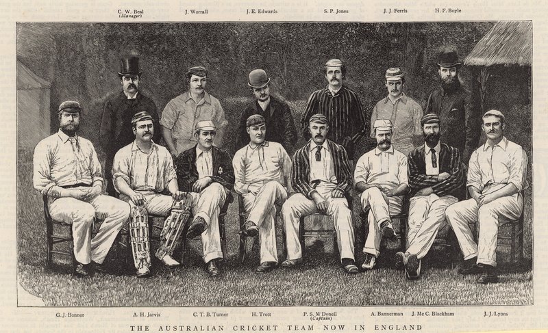 Det australske cricketlaget er nå i England av English School
