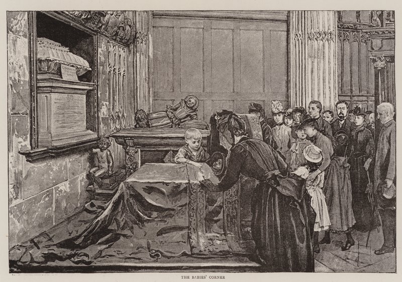 Babyens hjørne (litho) av English School