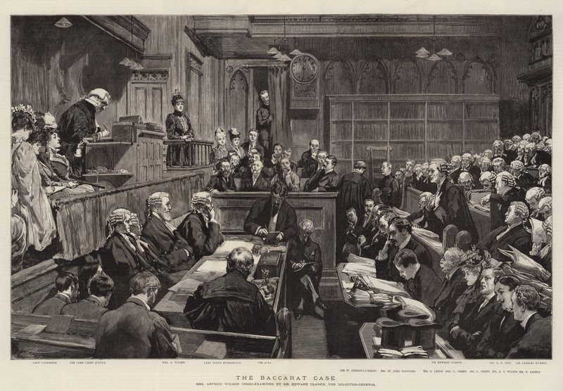 The Baccarat Case (gravering) av English School