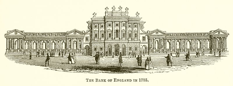 Bank of England i 1785 av English School