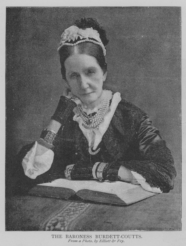 Baronessen Burdett-Coutts (gravering) av English School