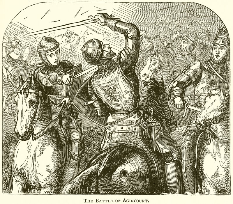 Slaget ved Agincourt av English School