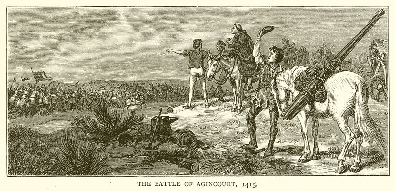 Slaget ved Agincourt, 1415 av English School
