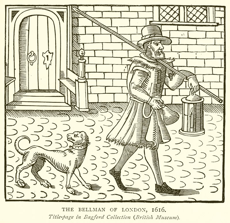 The Bellman of London, 1616 av English School