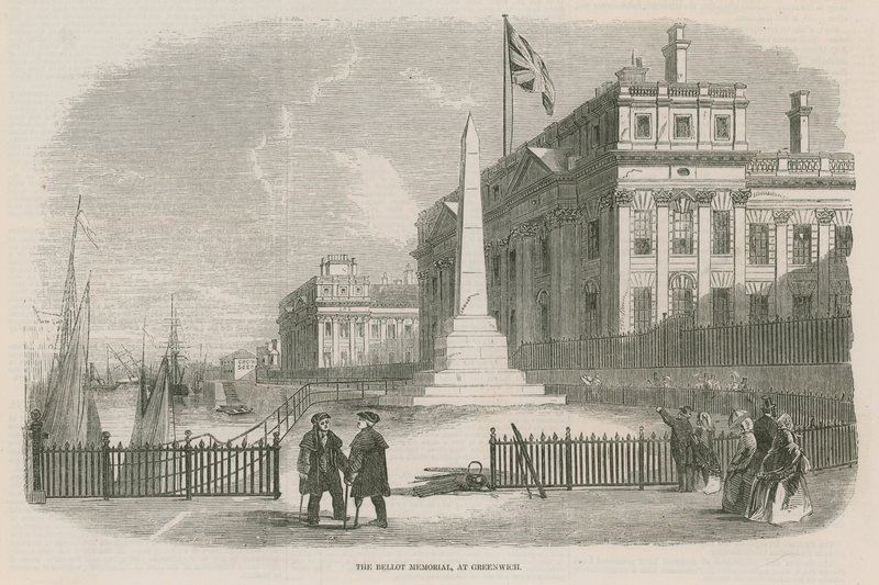 Bellot-minnesmerket i Greenwich, London av English School