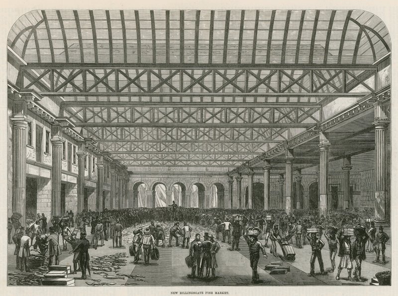 Billingsgate fiskemarked av English School