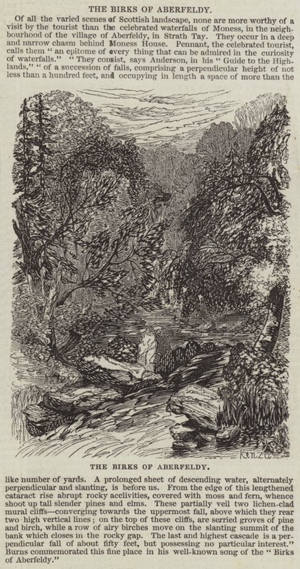 The Birks of Aberfeldy (gravering) av English School